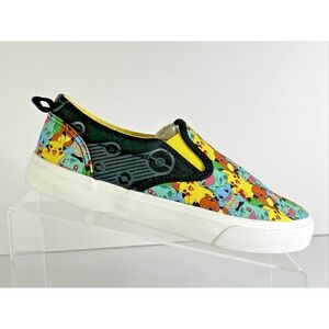 Ground UP Pokemon PIKACHU Slip-On Canvas Sneaker Shoes Unisex Youth Size 5 NWT